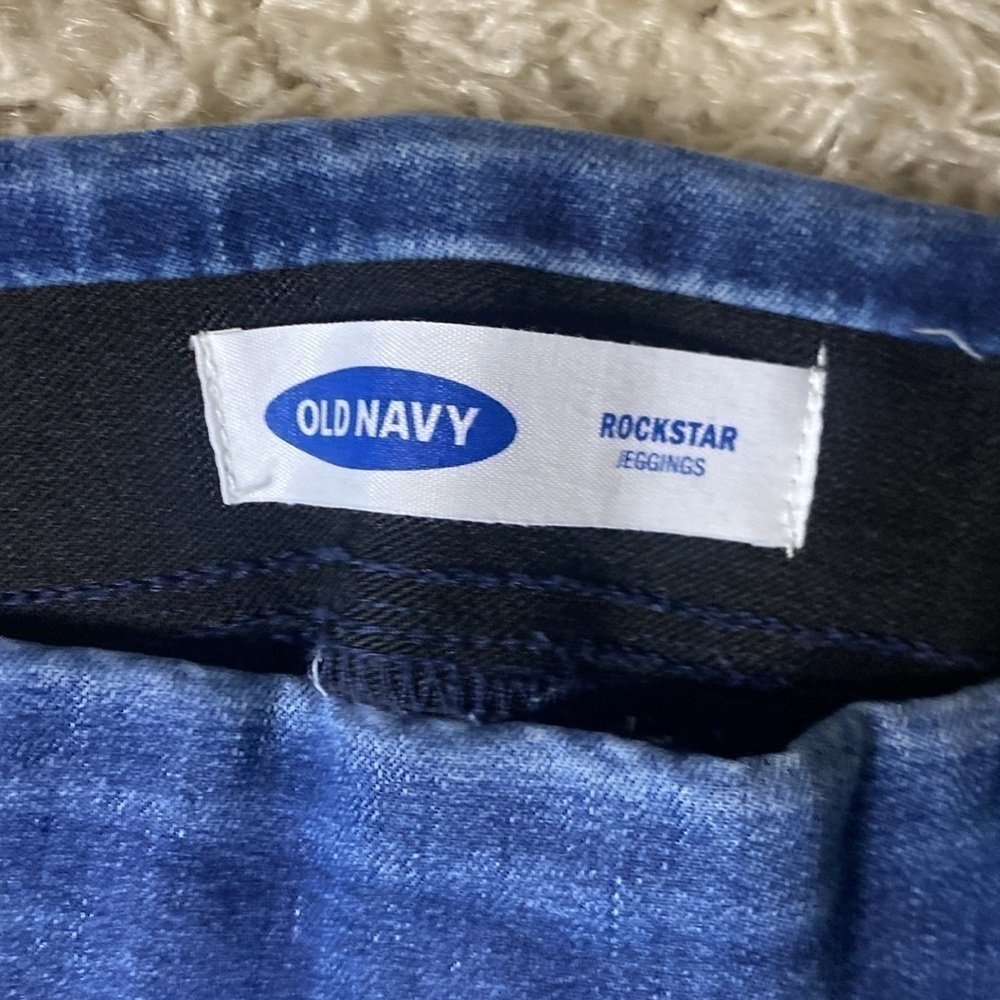 Old Navy Rockstar Distressed Leggings Women’s Size 4 Petite - Picture 3 of 5